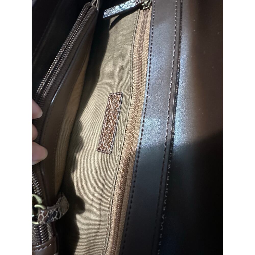 Y2K Casual Corner Genuine Leather Python Snake Pr… - image 9